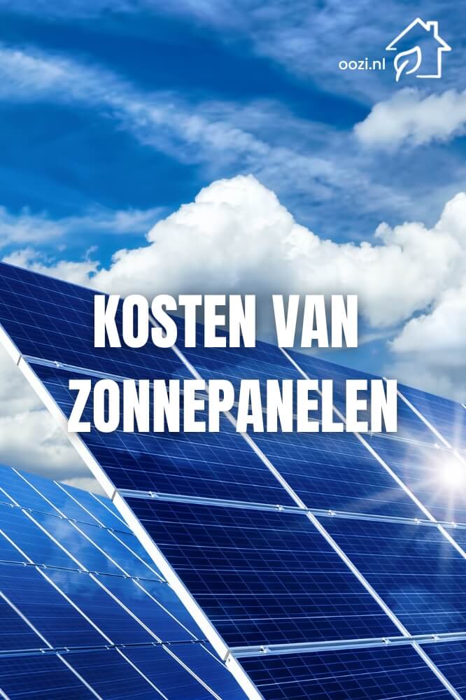 kosten van zonnepanelen